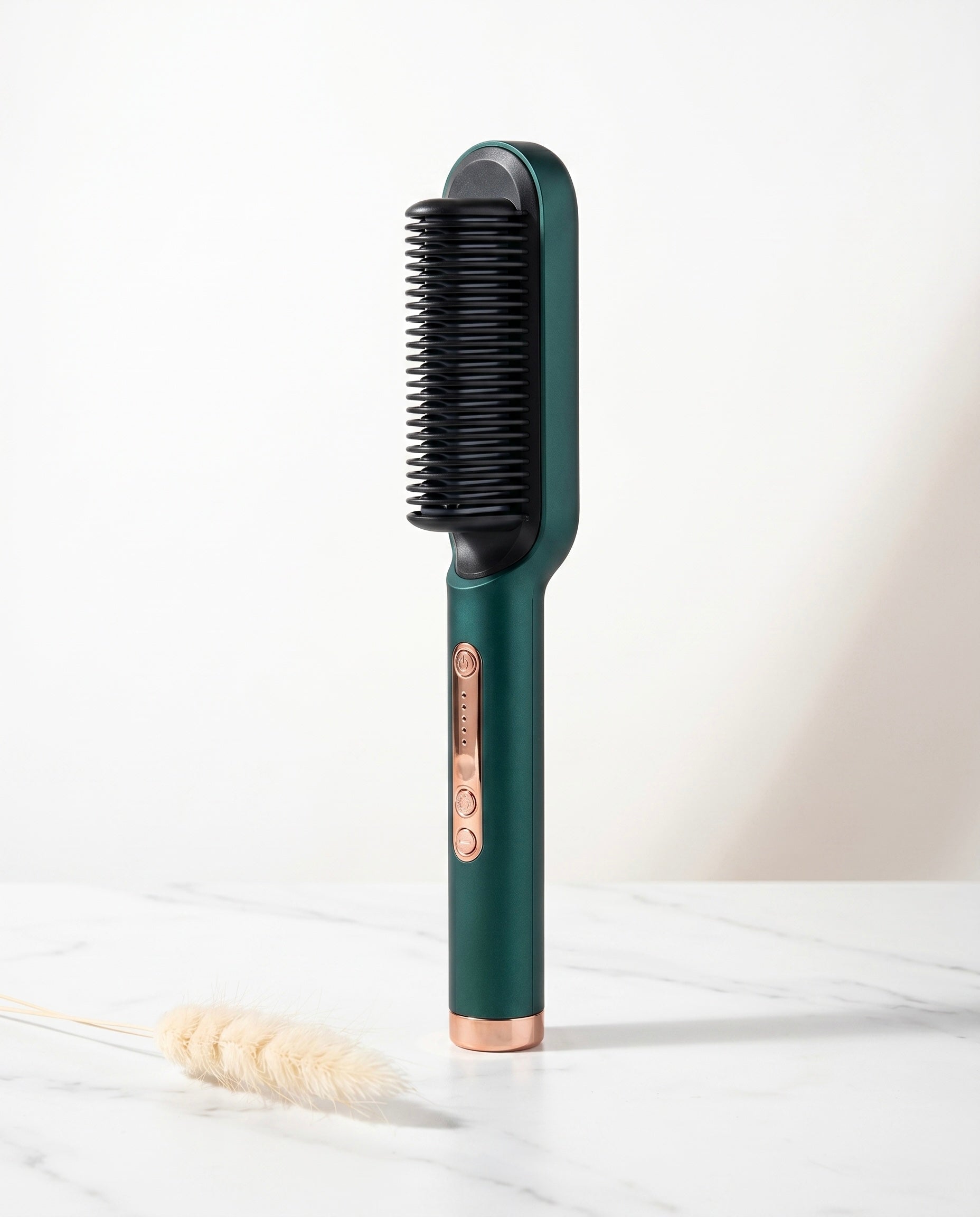 Cepillo Eléctrico Anti Frizz — Alisado Profesional en Minutos